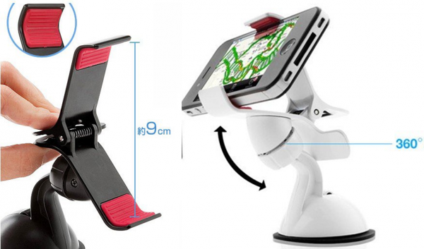 Suporte Universal para phone/GPS/MP4 móvel Rodar 360º